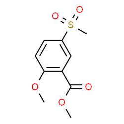 ChemSpider 2D Image | Methyl 2-methoxy-5-methylsulfonylbenzoate | C10H12O5S