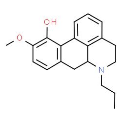 ChemSpider 2D Image | 10-Methoxy-6-propyl-5,6,6a,7-tetrahydro-4H-dibenzo[de,g]quinolin-11-ol | C20H23NO2