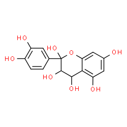ChemSpider 2D Image | 2-(3,4-Dihydroxyphenyl)-2,3,4,5,7-chromanepentol | C15H14O8