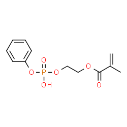 ChemSpider 2D Image | 2-Methacryloyloxyethyl phenyl phosphate | C12H15O6P