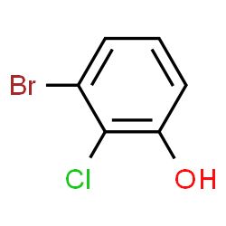 ChemSpider 2D Image | 3-Bromo-2-chlorophenol | C6H4BrClO