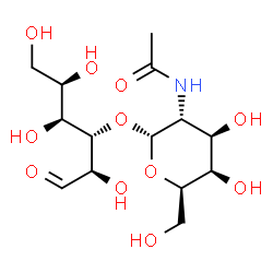 ChemSpider 2D Image | 3-O-(2-Acetamido-2-deoxy-alpha-D-galactopyranosyl)-D-galactose | C14H25NO11