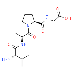 ChemSpider 2D Image | L-Valyl-L-alanyl-L-prolylglycine | C15H26N4O5