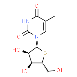 ChemSpider 2D Image | 5-Methyl-4'-thiouridine | C10H14N2O5S