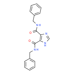 ChemSpider 2D Image | N,N'-Dibenzyl-1H-imidazole-4,5-dicarboxamide | C19H18N4O2