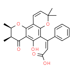 ChemSpider 2D Image | iso-Calophyllic acid | C25H24O6