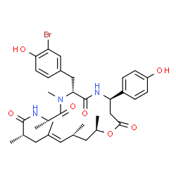 ChemSpider 2D Image | geodiamolide I | C34H44BrN3O7