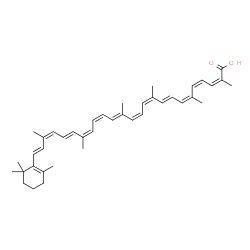 ChemSpider 2D Image | (3'Z,5'cis,9cis,9'cis,11'cis,13cis,15cis)-3',4'-Didehydro-beta,psi-caroten-17'-oic acid | C40H52O2