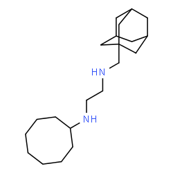 ChemSpider 2D Image | N-(1-Adamantylmethyl)-N'-cyclooctylethane-1,2-diamine | C21H38N2