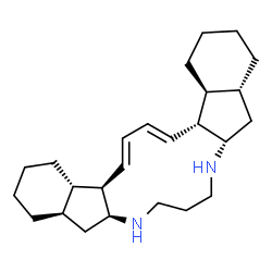 ChemSpider 2D Image | (4aR,5aS,10aS,11aR,15aS,15bR,16E,18E,19aR,19bS)-2,3,4,4a,5,5a,6,7,8,9,10,10a,11,11a,12,13,14,15,15a,15b,19a,19b-Docosahydro-1H-diindeno[2,1-f:1',2'-l][1,5]diazacyclotridecine | C25H40N2