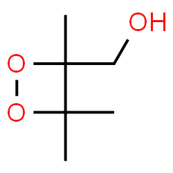 ChemSpider 2D Image | (3,4,4-Trimethyl-1,2-dioxetan-3-yl)methanol | C6H12O3
