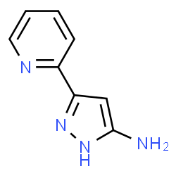 ChemSpider 2D Image | 3-pyridin-2-yl-1H-pyrazol-5-amine | C8H8N4