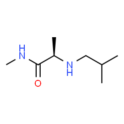 ChemSpider 2D Image | N~2~-Isobutyl-N-methyl-D-alaninamide | C8H18N2O