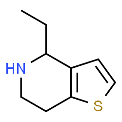 ChemSpider 2D Image | 4-Ethyl-4,5,6,7-tetrahydrothieno[3,2-c]pyridine | C9H13NS