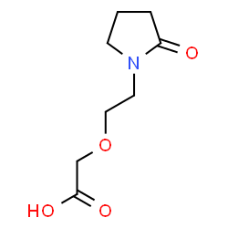 ChemSpider 2D Image | [2-(2-Oxo-1-pyrrolidinyl)ethoxy]acetic acid | C8H13NO4