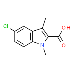 ChemSpider 2D Image | 5-chloro-1,3-dimethylindole-2-carboxylic acid | C11H10ClNO2