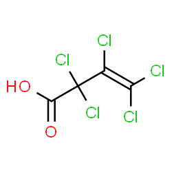 ChemSpider 2D Image | 2,2,3,4,4-Pentachloro-3-butenoic acid | C4HCl5O2