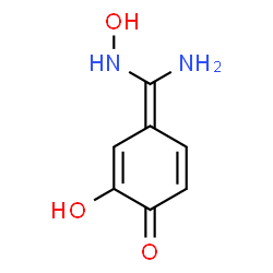 ChemSpider 2D Image | (4Z)-4-[Amino(hydroxyamino)methylene]-2-hydroxy-2,5-cyclohexadien-1-one | C7H8N2O3
