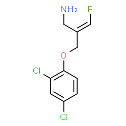 ChemSpider 2D Image | 2-(2,4-Dichlorophenoxy)methyl-3-fluoroallylamine | C10H10Cl2FNO