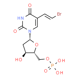 ChemSpider 2D Image | BRIVUDINE MONOPHOSPHATE | C11H14BrN2O8P