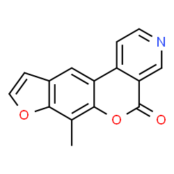 ChemSpider 2D Image | 7-Methylpyrido[3,4-c]psoralen | C15H9NO3