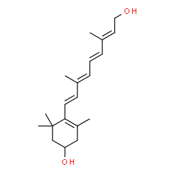 ChemSpider 2D Image | Retin-3,15-diol | C20H30O2