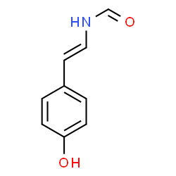 ChemSpider 2D Image | N-[(E)-2-(4-Hydroxyphenyl)vinyl]formamide | C9H9NO2