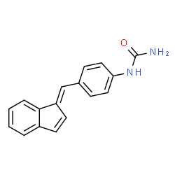 ChemSpider 2D Image | 1-{4-[(E)-1H-Inden-1-ylidenemethyl]phenyl}urea | C17H14N2O