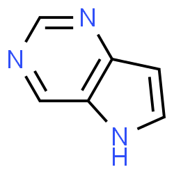 ChemSpider 2D Image | 5H-Pyrrolo(3,2-d)pyrimidine | C6H5N3