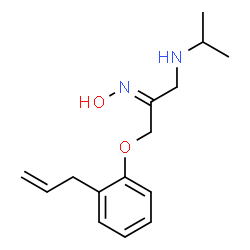 ChemSpider 2D Image | (2Z)-3-(2-Allylphenoxy)-2-(hydroxyimino)-N-isopropyl-1-propanamine | C15H22N2O2