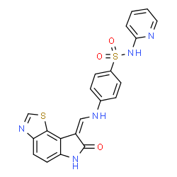 ChemSpider 2D Image | GW8510 | C21H15N5O3S2