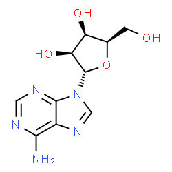 ChemSpider 2D Image | 9-(alpha-D-Lyxofuranosyl)-9H-purin-6-amine | C10H13N5O4