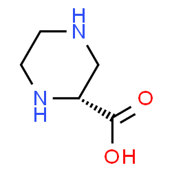 ChemSpider 2D Image | (2R)-2-Piperazinecarboxylic acid | C5H10N2O2