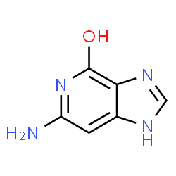 ChemSpider 2D Image | 6-Amino-1,5-dihydro-4H-imidazo[4,5-c]pyridin-4-one | C6H6N4O