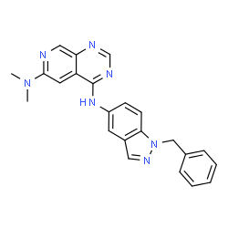 ChemSpider 2D Image | GW2974 | C23H21N7
