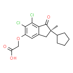 ChemSpider 2D Image | R(+)-IAA-94 | C17H18Cl2O4