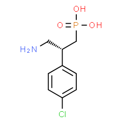 ChemSpider 2D Image | [(2R)-3-Amino-2-(4-chlorophenyl)propyl]phosphonic acid | C9H13ClNO3P