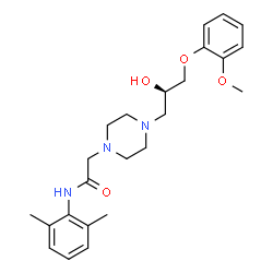 ChemSpider 2D Image | (R)-ranolazine | C24H33N3O4