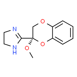 ChemSpider 2D Image | 2-[(2S)-2-Methoxy-2,3-dihydro-1,4-benzodioxin-2-yl]-4,5-dihydro-1H-imidazole | C12H14N2O3