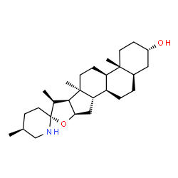 ChemSpider 2D Image | (3beta,5beta,9beta,10alpha,16beta,17beta,22alpha,25S)-Spirosolan-3-ol | C27H45NO2