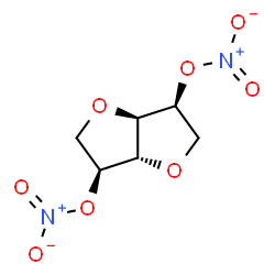 ChemSpider 2D Image | 1,4:3,6-Dianhydro-2,5-di-O-nitro-L-altritol | C6H8N2O8