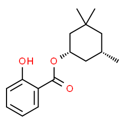 ChemSpider 2D Image | (1S,5S)-3,3,5-Trimethylcyclohexyl salicylate | C16H22O3