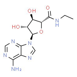ChemSpider 2D Image | N-ETHYL-5'-CARBOXAMIDO ADENOSINE | C12H16N6O4