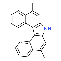 ChemSpider 2D Image | 5,9-Dimethyl-7H-dibenzo[c,g]carbazole | C22H17N