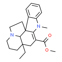 ChemSpider 2D Image | Methyl 1-methyl-2,3-didehydroaspidospermidine-3-carboxylate  | C22H28N2O2