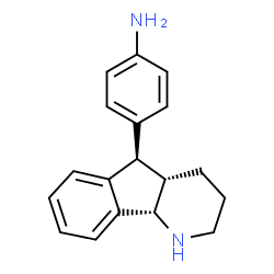 ChemSpider 2D Image | 4-[(4aS,5R,9bS)-2,3,4,4a,5,9b-Hexahydro-1H-indeno[1,2-b]pyridin-5-yl]aniline | C18H20N2