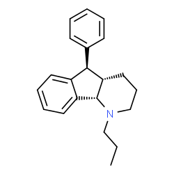 ChemSpider 2D Image | (4aS,5R,9bS)-5-Phenyl-1-propyl-2,3,4,4a,5,9b-hexahydro-1H-indeno[1,2-b]pyridine | C21H25N