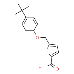 ChemSpider 2D Image | 5-[(4-tert-butylphenoxy)methyl]-2-furoic acid | C16H18O4