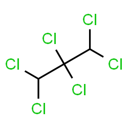 ChemSpider 2D Image | 1,1,2,2,3,3-HEXACHLOROPROPANE | C3H2Cl6