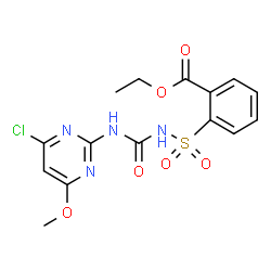 ChemSpider 2D Image | chlorimuron-ethyl | C15H15ClN4O6S